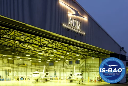 ACM AIR CHARTER erneuert höchstmögliche IS-BAO Zertifizierung